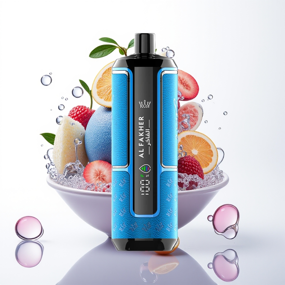 Al Fakher Crown Bar 15K Hypermax Disposable Vape Kit Modro Morje – 22ml, 15.000 povlekov, 600mAh