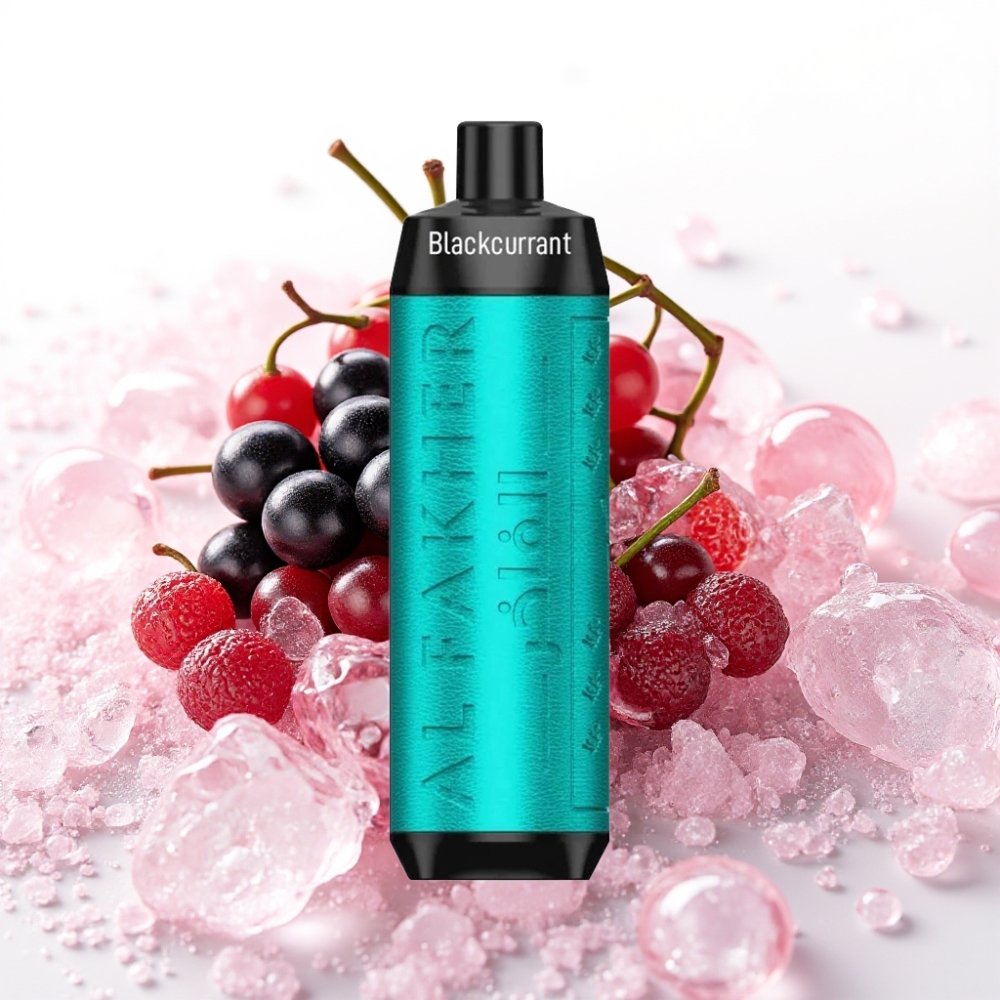 Al Fakher Crown Bar 8000 Crystal Disposable Vape Črni ribez led, 18ml, 8000 potegov, 600mAh