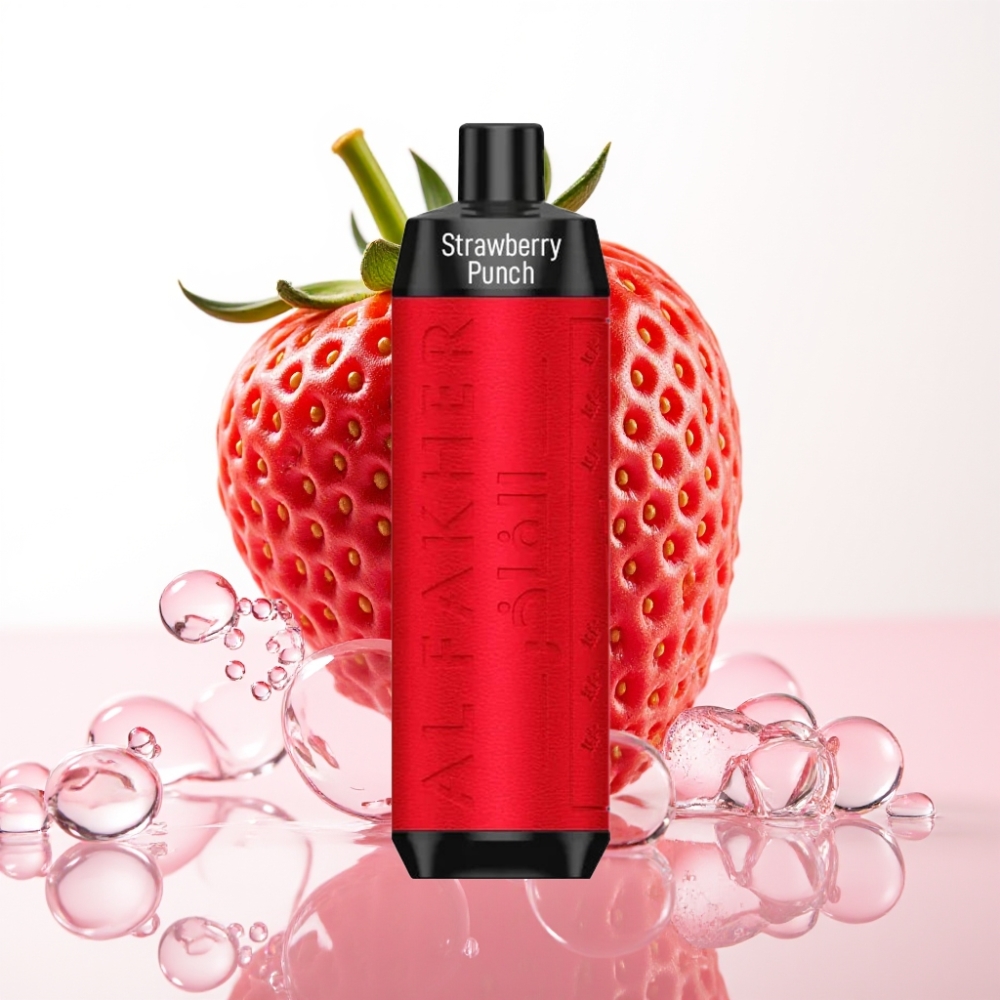 Al Fakher Crown Bar 8000 Crystal Enkratna Vape Jagoda Punč – 18ml, 5mg, 8000 potegov