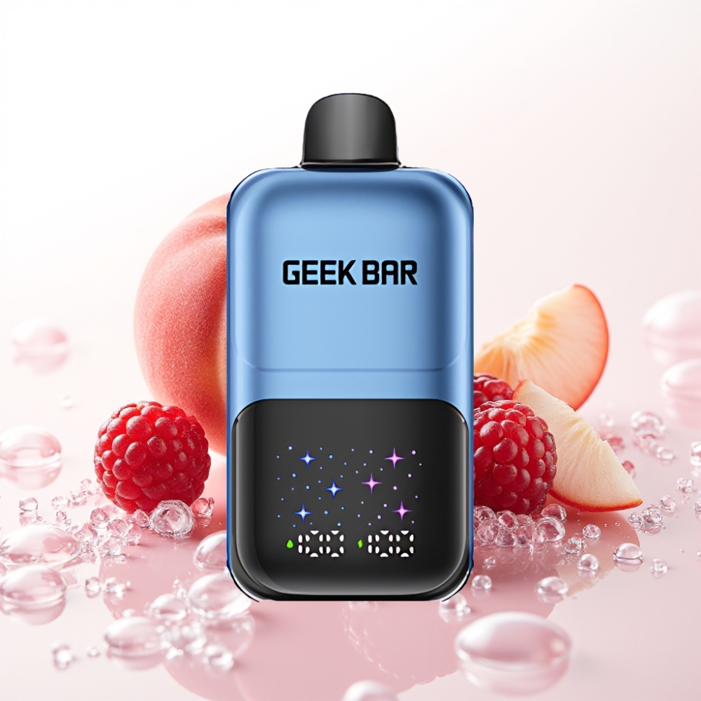 GEEK BAR 2GO 20ml 50000 Pufov Dve Seriji Enkratna E-cigareta Breskva & Jagode, 5% Nikotin, 3 Nivoji Okusa