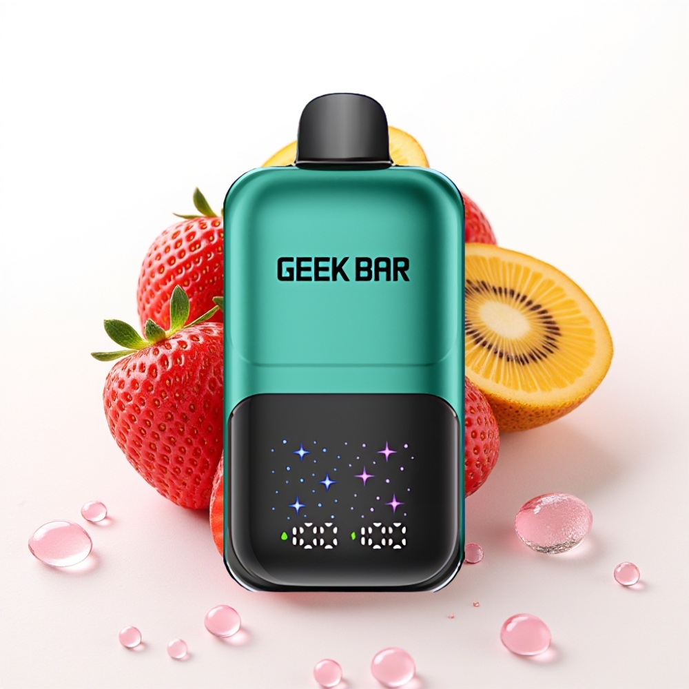 GEEK BAR 2GO 20ml 50000 Pufov Dve Seriji Enkratna Vape Pen Jagoda & Kivi, 5% Nikotin, 3 Stopnje Okusa