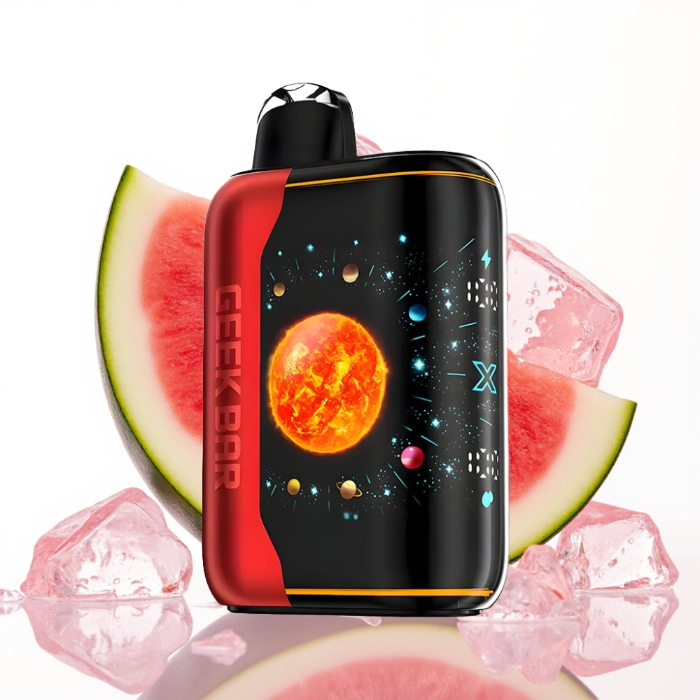 GEEK BAR Platinum Edition 25000 Disposable Vape Lubenica Led (20mL, 2% nikotin, USB-C)