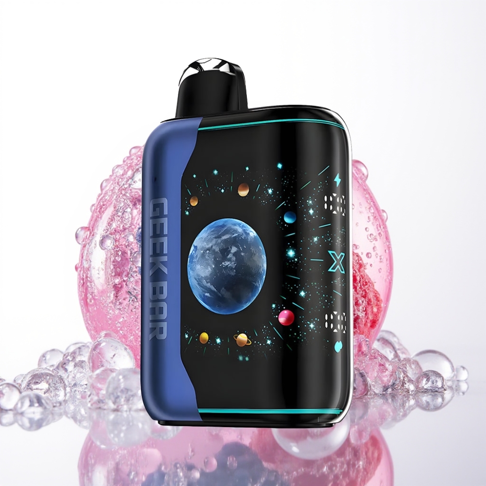 GEEK BAR Platinum Edition 25000 Disposable Vape Modra Malina Led (25000 Puffov, 20mL, 2% Nikotina)