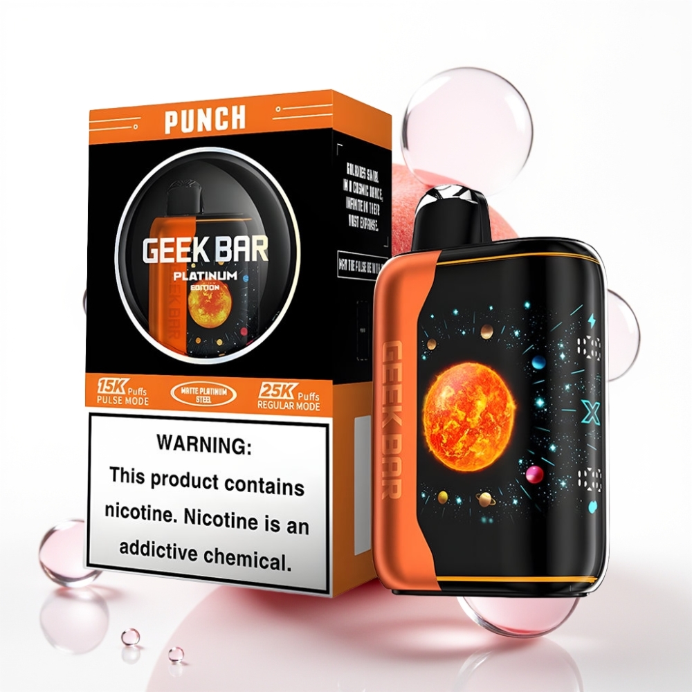GEEK BAR Platinum Edition Punch – 25000 Pufov, 20mL, 2% Nikotina, USB-C