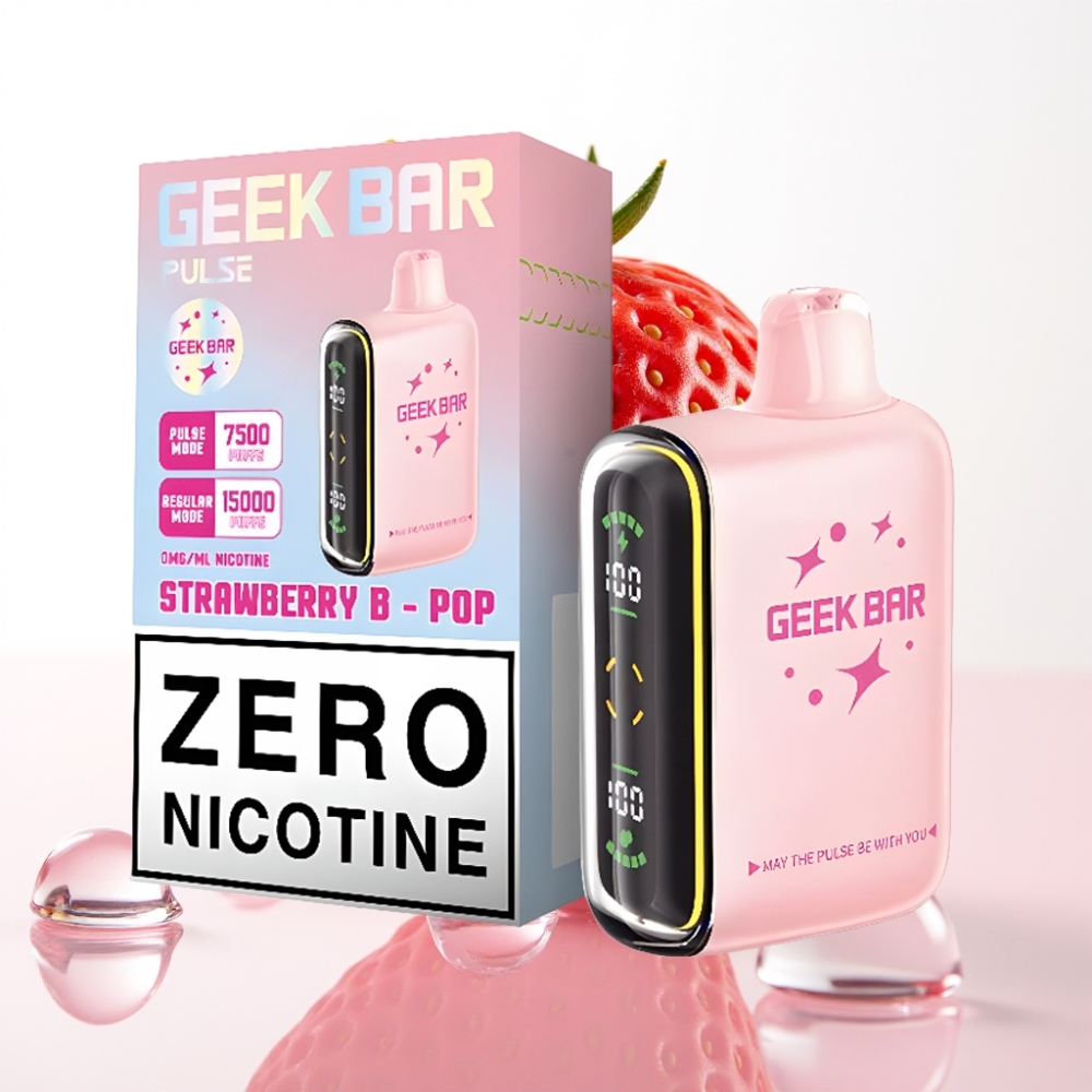 Geek Bar Pulse 15000 Puffs – 16ML, 5% Nikotina, Nastavljiv Pretok Zraka, USB Type-C