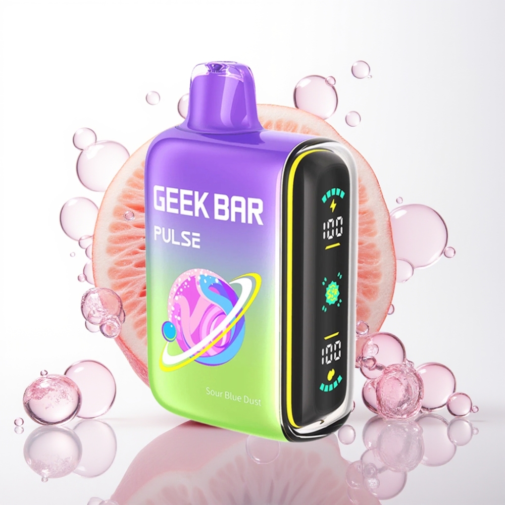 Geek Bar Pulse 15000 Puffs Kisla Izdaja – 16ML, 5%, Nastavljiv Pretok Zraka, USB Type-C