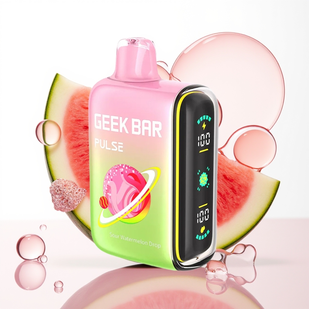 Geek Bar Pulse 15000 Puffs Kisla Izdaja – 16ML, 5%, Nastavljiv Pretok Zraka, USB Type-C