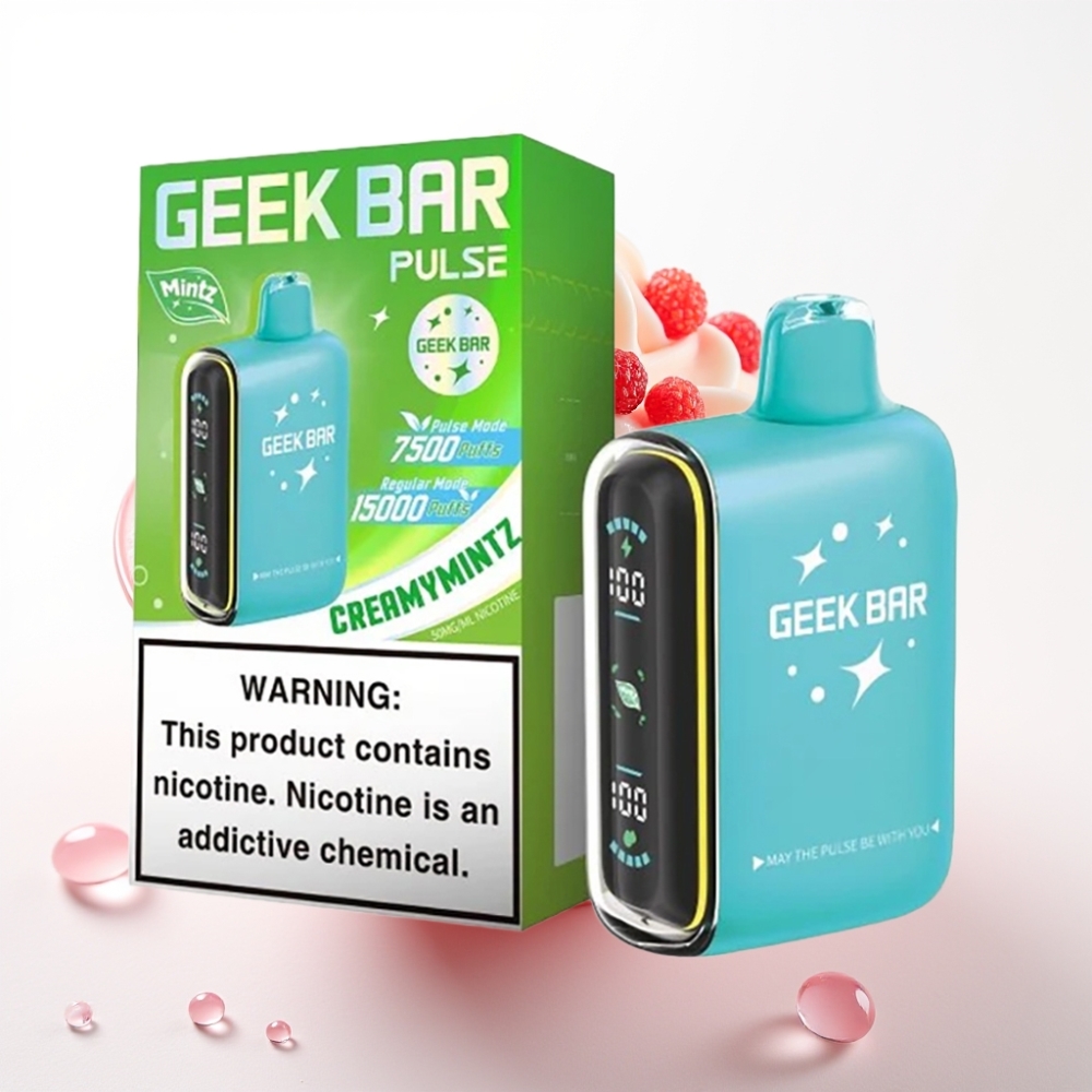 Geek Bar Pulse 15000 Puffs Mintz Izdaja – 16ML, 5% Nikotina, USB Type-C