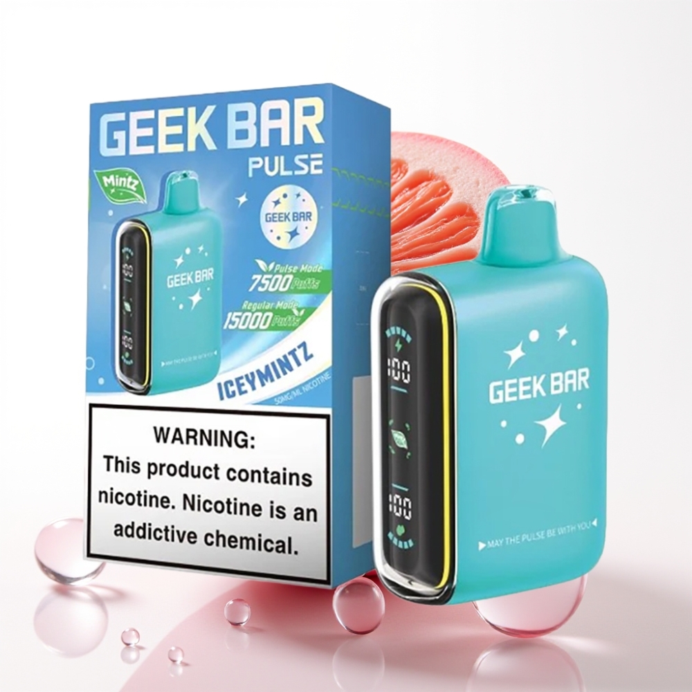 Geek Bar Pulse 15000 Puffs Mintz Izdaja – 16ML, 5% Nikotina, USB Type-C