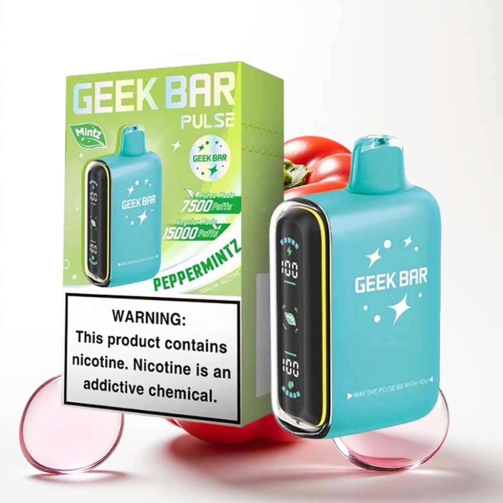 Geek Bar Pulse 15000 Puffs Mintz Izdaja – 16ML, 5% Nikotina, USB Type-C