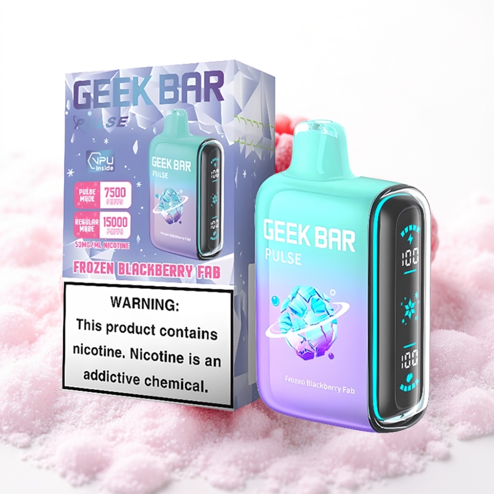 Geek Bar Pulse 15000 Puffs Zamrznjena izdaja – 16ML, 5%, nastavljiv zračni tok