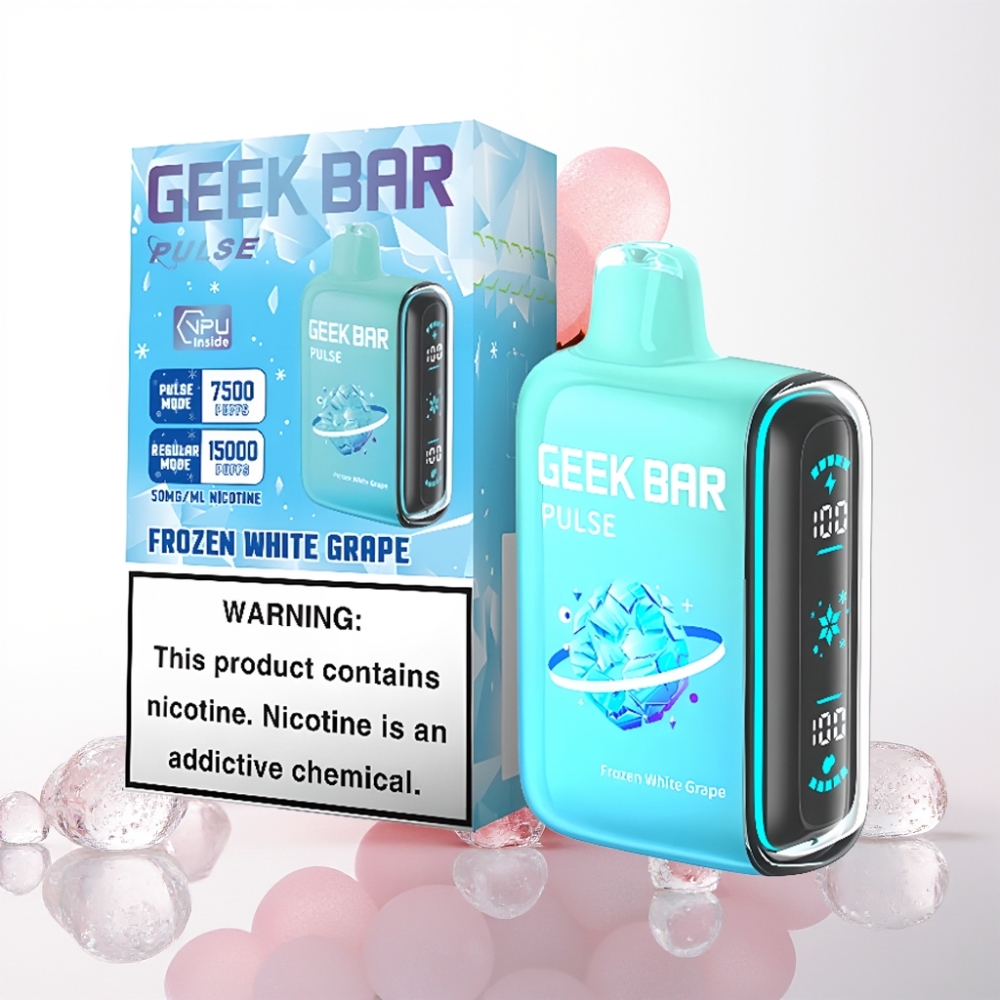 Geek Bar Pulse 15000 Puffs Zamrznjena izdaja – 16ML, 5%, nastavljiv zračni tok