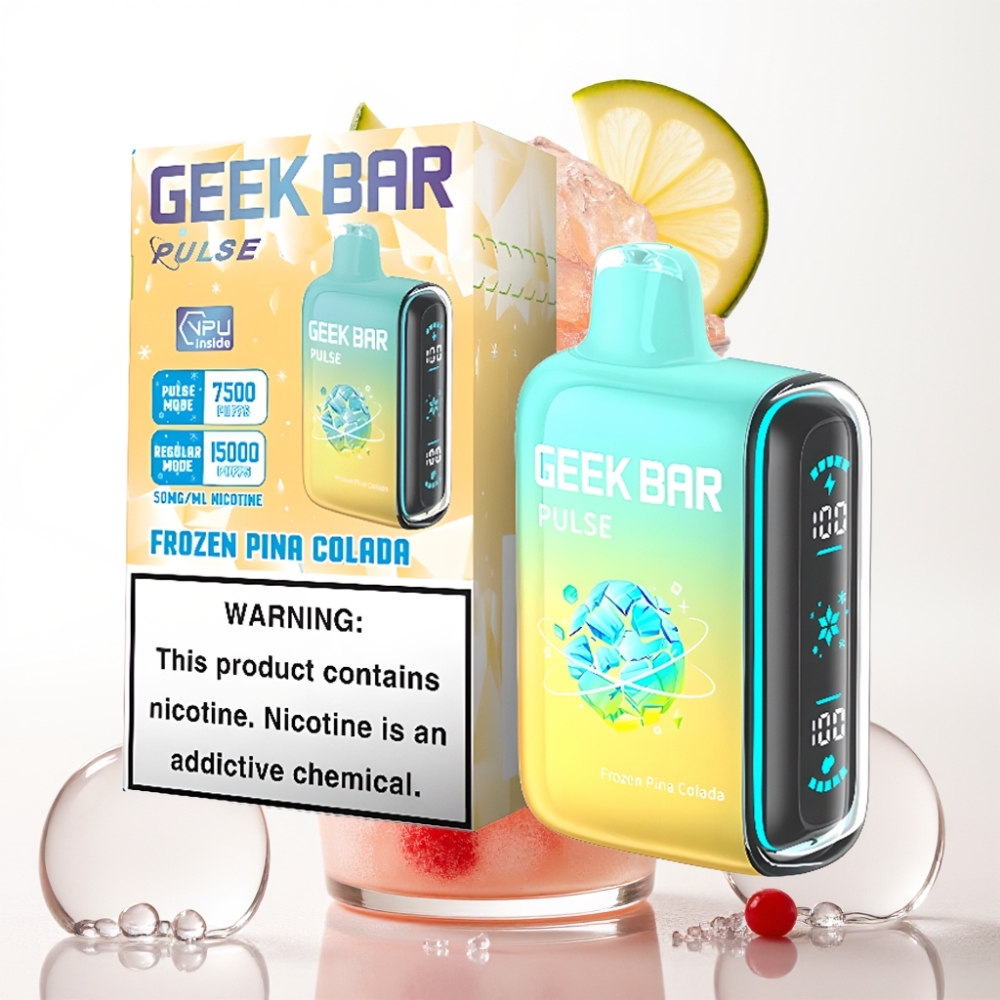 Geek Bar Pulse 15000 Puffs Zamrznjena izdaja – 16ML, 5%, nastavljiv zračni tok