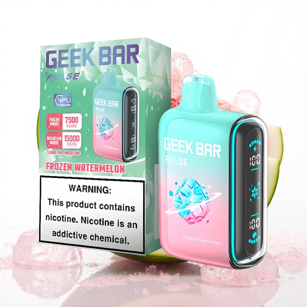 Geek Bar Pulse 15000 Puffs Zamrznjena izdaja – 16ML, 5%, nastavljiv zračni tok