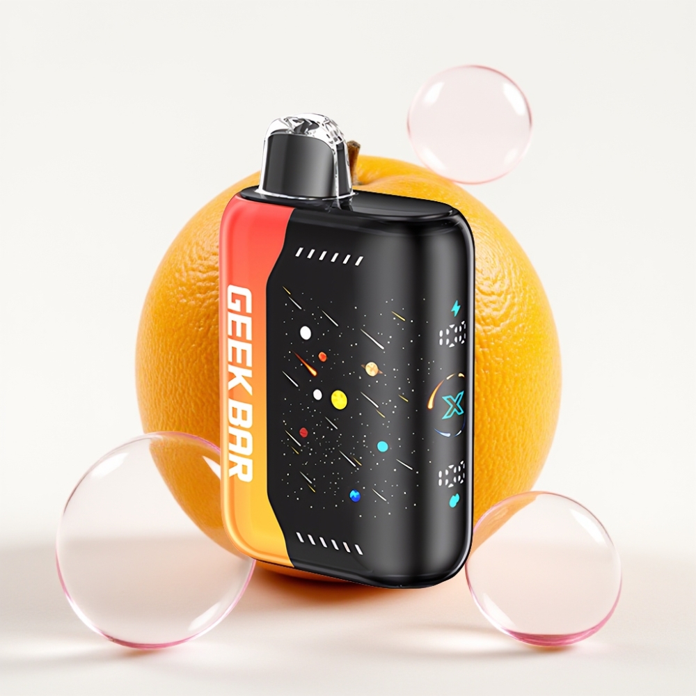 GEEK BAR Pulse X 42K Puffs Meteor Edition Oranžni Zmaj – 820mAh, 5% Nikotina, Dvojni Mesh Coil