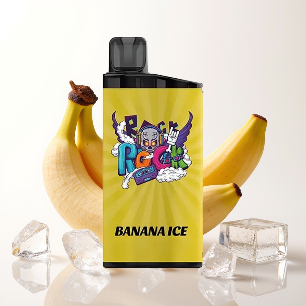 IGET Bar 3500 Puffs Disposable Vape Banana Ice - 1400 mAh, 1.2 Ohm Mesh, Bananovo ledeni