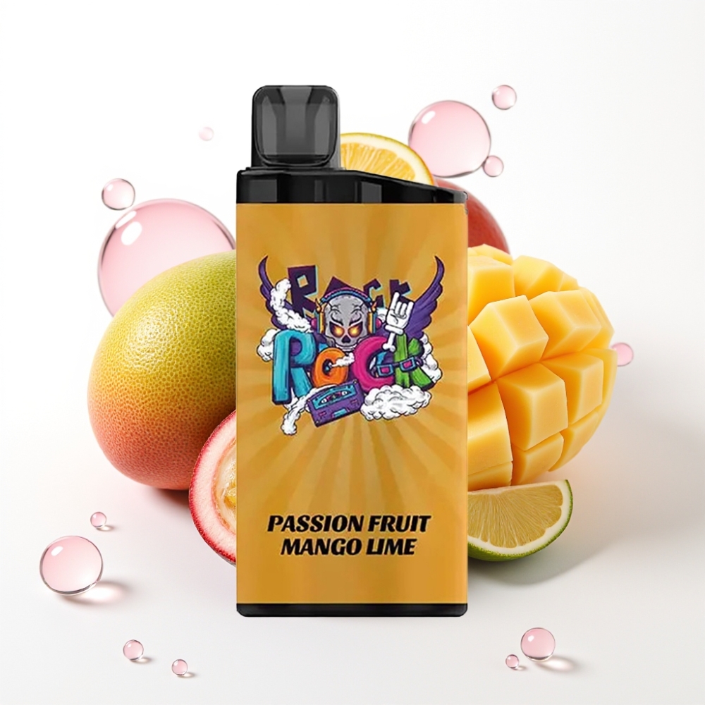 IGET Bar 3500 Puffs Dispozabilna Vape Marakuja Mango Limeta | 1.2 Ohm Mesh Coil, 1400 mAh