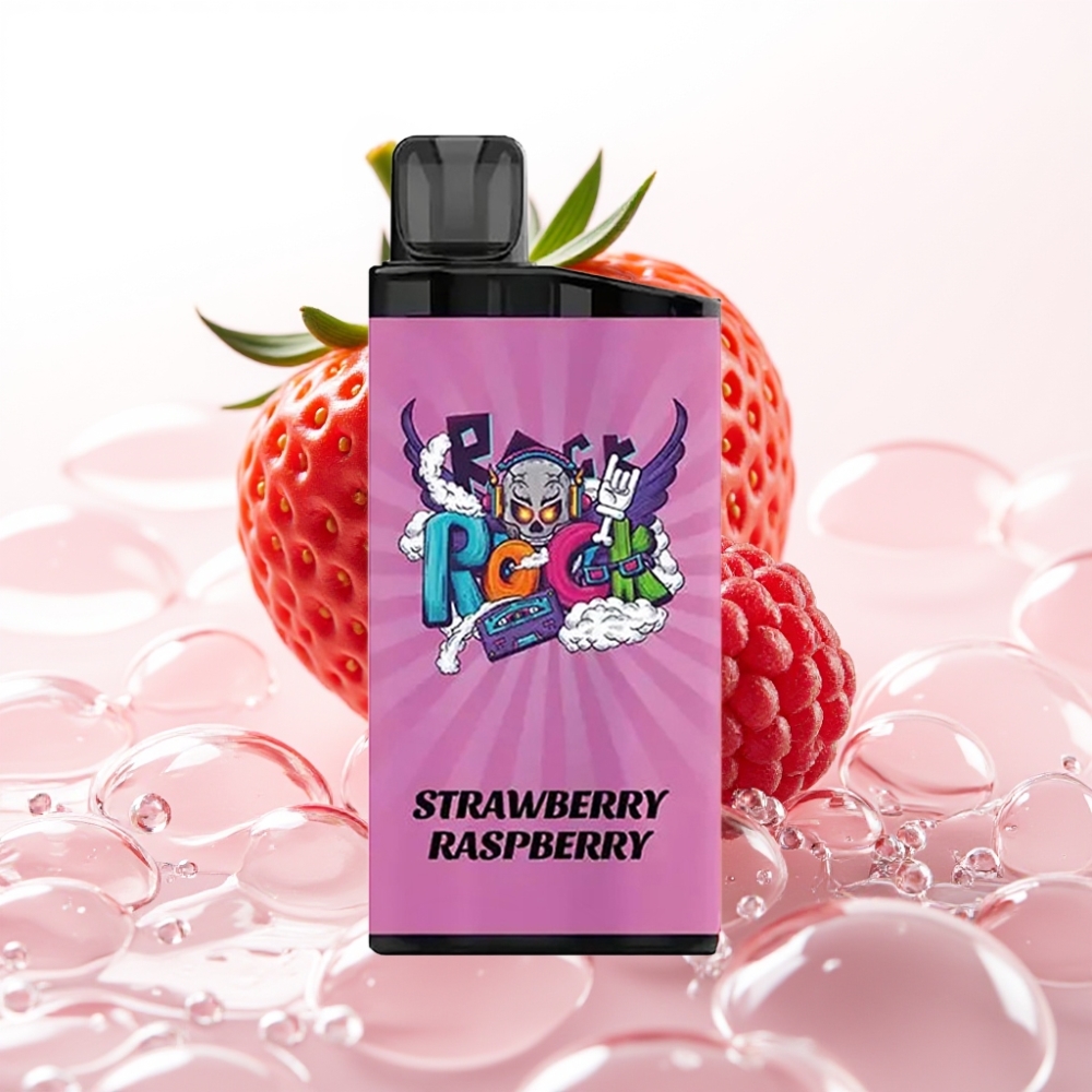 IGET Bar 3500 Puffs Jedkratna E-cigareta Jagoda Malina – 1400 mAh, 1.2 Ohm Mesh