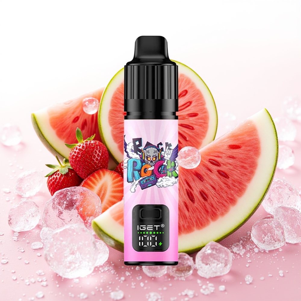 IGET BAR PLUS S3 POD 10000 Pof Dispozabilna Vape Jagoda Lubenica Led 18 ml, 5% nikotina, 950 mAh
