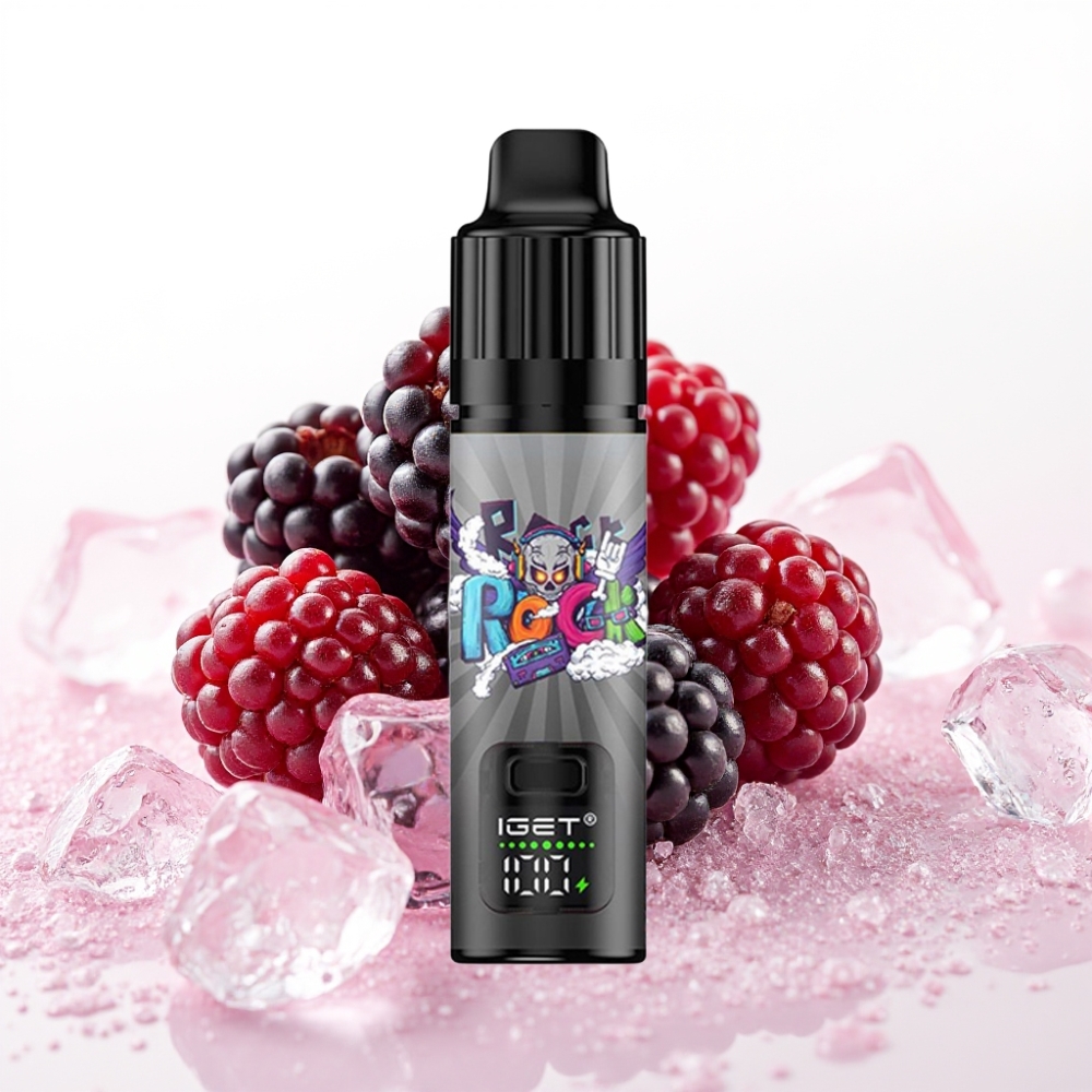 IGET BAR PLUS S3 POD 10000 Pufi Enkratna Vape Črna Robida z Ledom – 18 ml, 5% Nikotina, 950 mAh