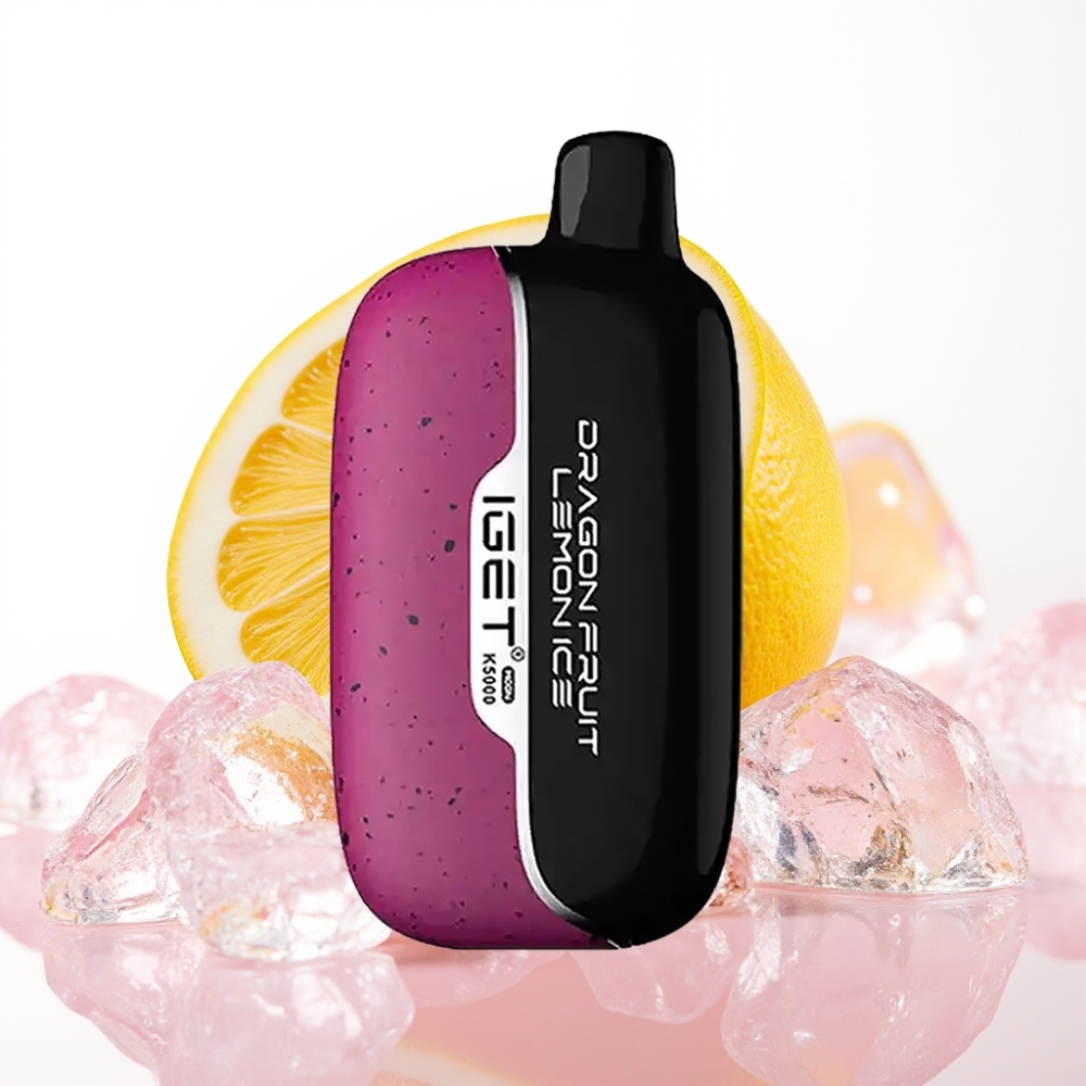 IGET Moon K5000 Puffs Enkratna E-cigareta Pitahaja Limona Led (5000 Puffov, 1.35 Ohm, 81.5 g)
