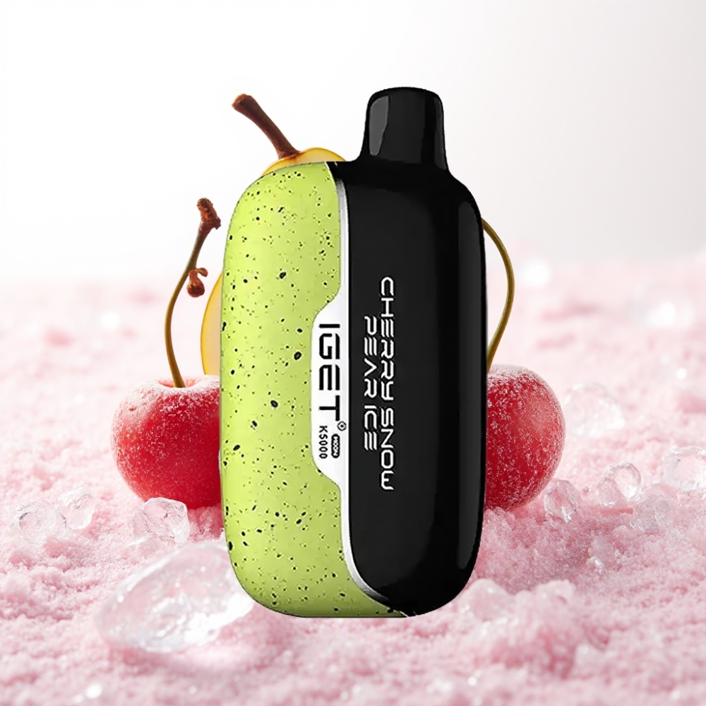 IGET Moon K5000 Puffs Enkratna E-cigareta Češnja Sneg Hruška Led, 5000 Puffov, 1.35 Ohm Mesh