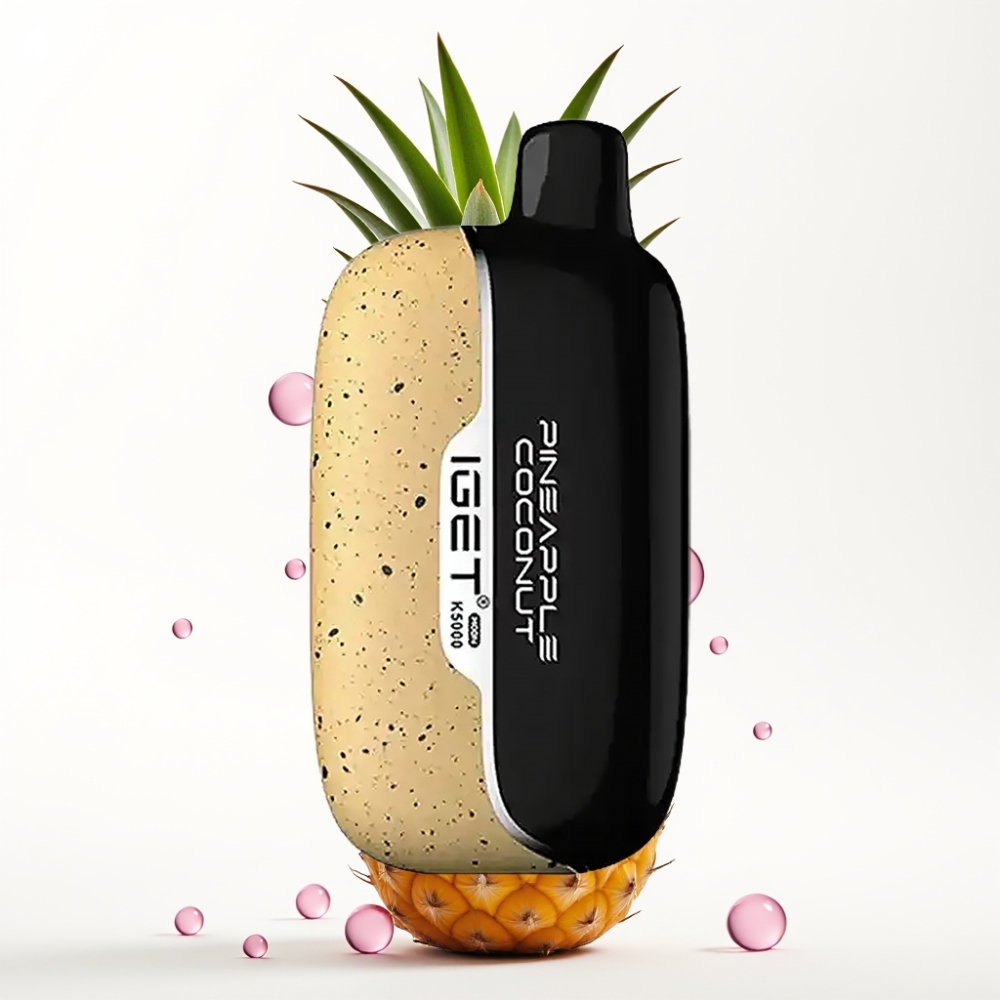 IGET Moon K5000 Puffs Enkratna e-cigareta z okusom ananasa in kokosa | 5000 vdihov, 81.5 g