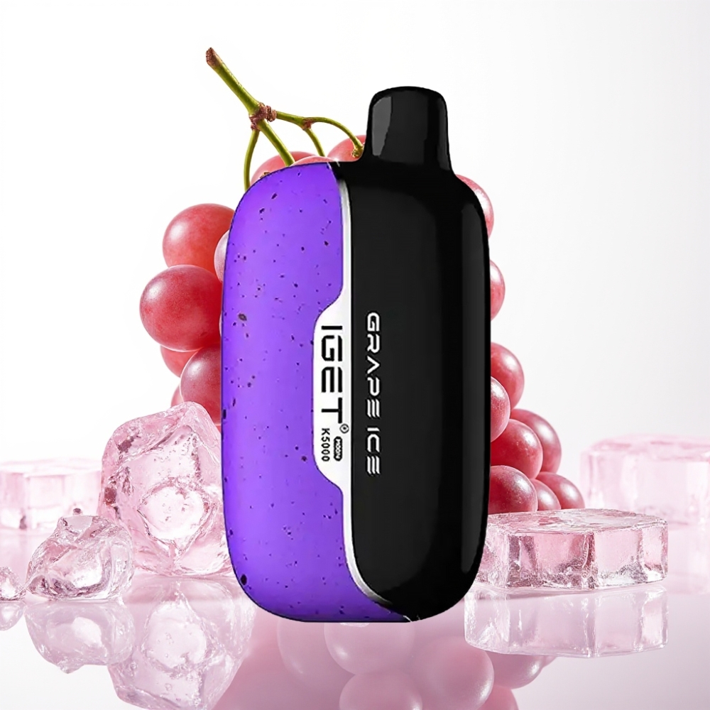 IGET Moon K5000 Puffs Ljubljenčkova Led Grape – 5000 Puffov, 1.35 Ohm, 81.5 g
