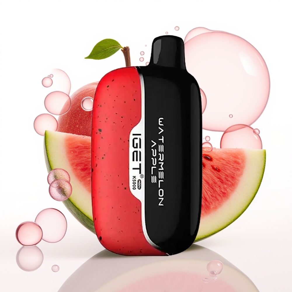 IGET Moon K5000 Puffs Slovenia distributor Disposable Vape Lubenica Jabolko – 5000 Puffov, 1.35 Ohm