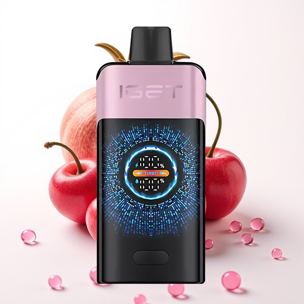 IGET ONE 12000 Puffs Disposable Vape Češnja Granatna jabolka, 2700 mAh, 0.6 ohm