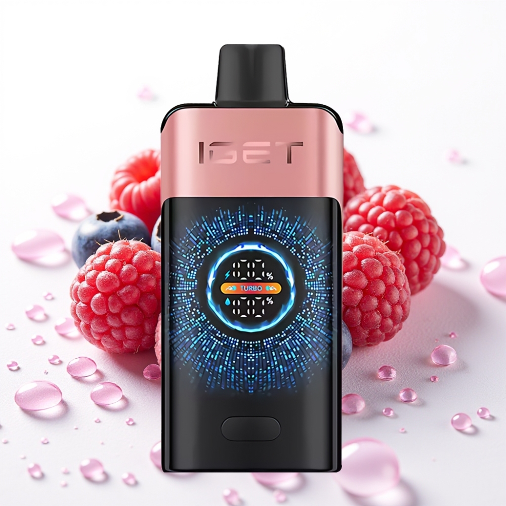 IGET ONE 12000 Puffs Enkratna E-cigareta Borovnica Malina, 2700 mAh, 0.6 ohm