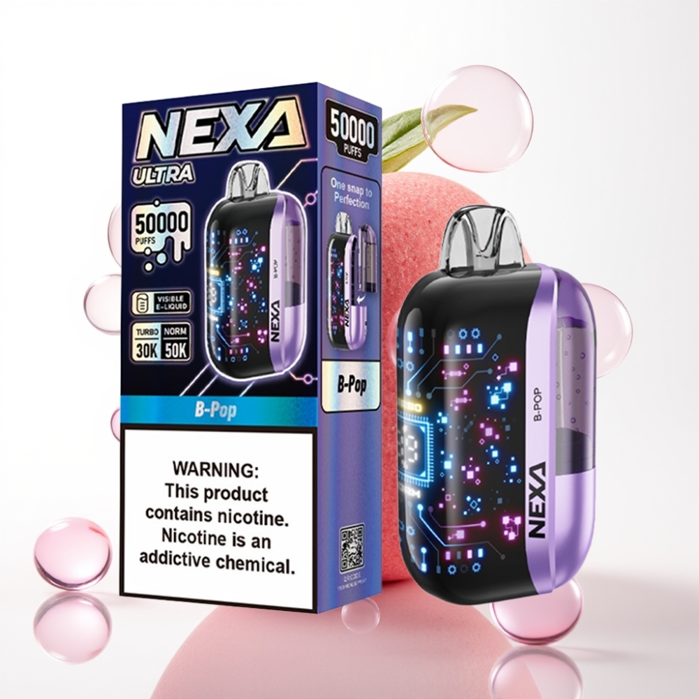 NEXA Ultra 50K Enkratna Vape B-Pop – 20ml, 800mAh, 5% Nikotina, 0.9ohm