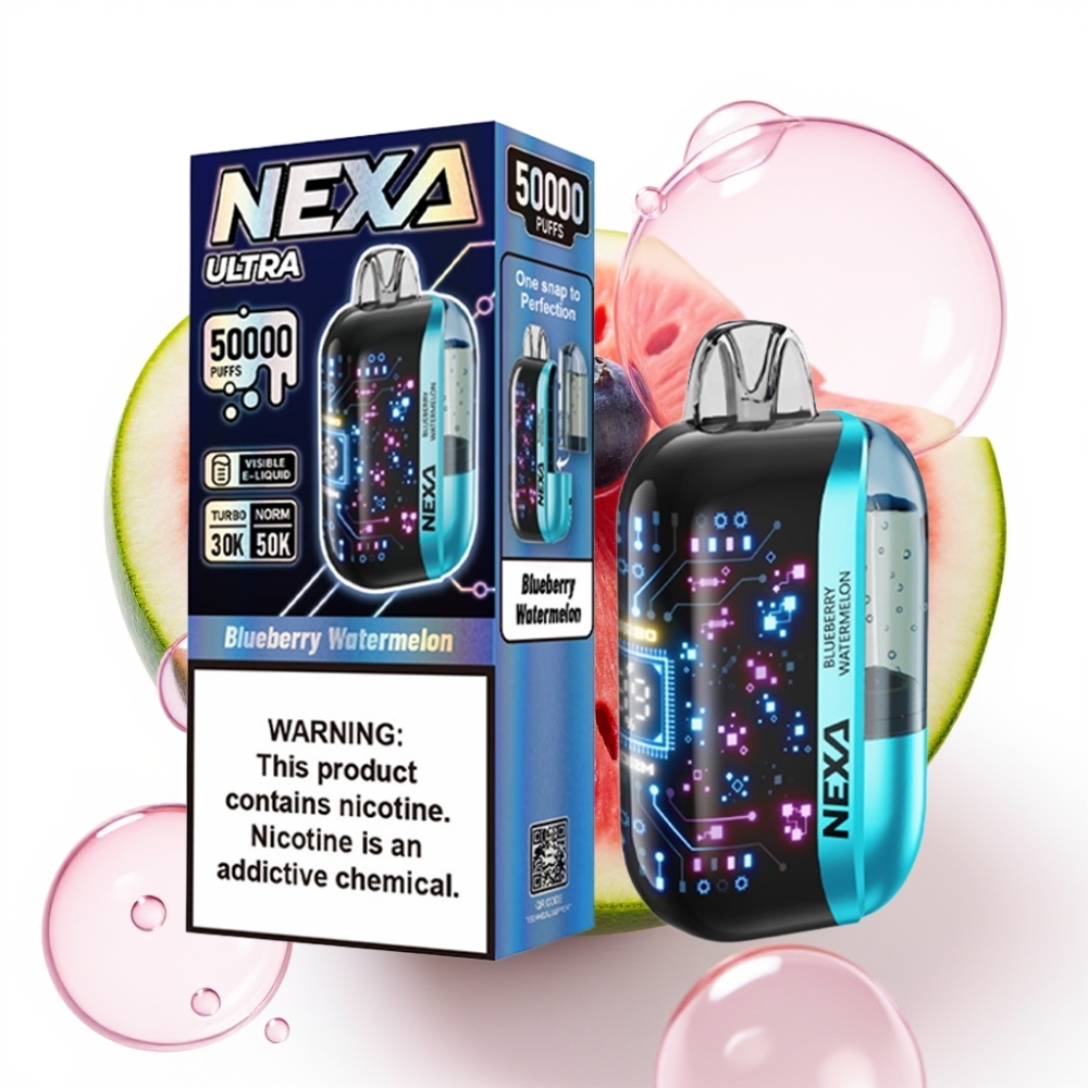 NEXA Ultra 50K Enkratna Vape Borovnica Lubenica - 20ml, 800mAh, 5% Nikotin