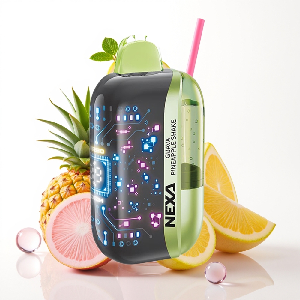 NEXA Ultra 50K Enkratna Vape Guava Ananas Shake | 20ml, 5% Nikotin, 800mAh