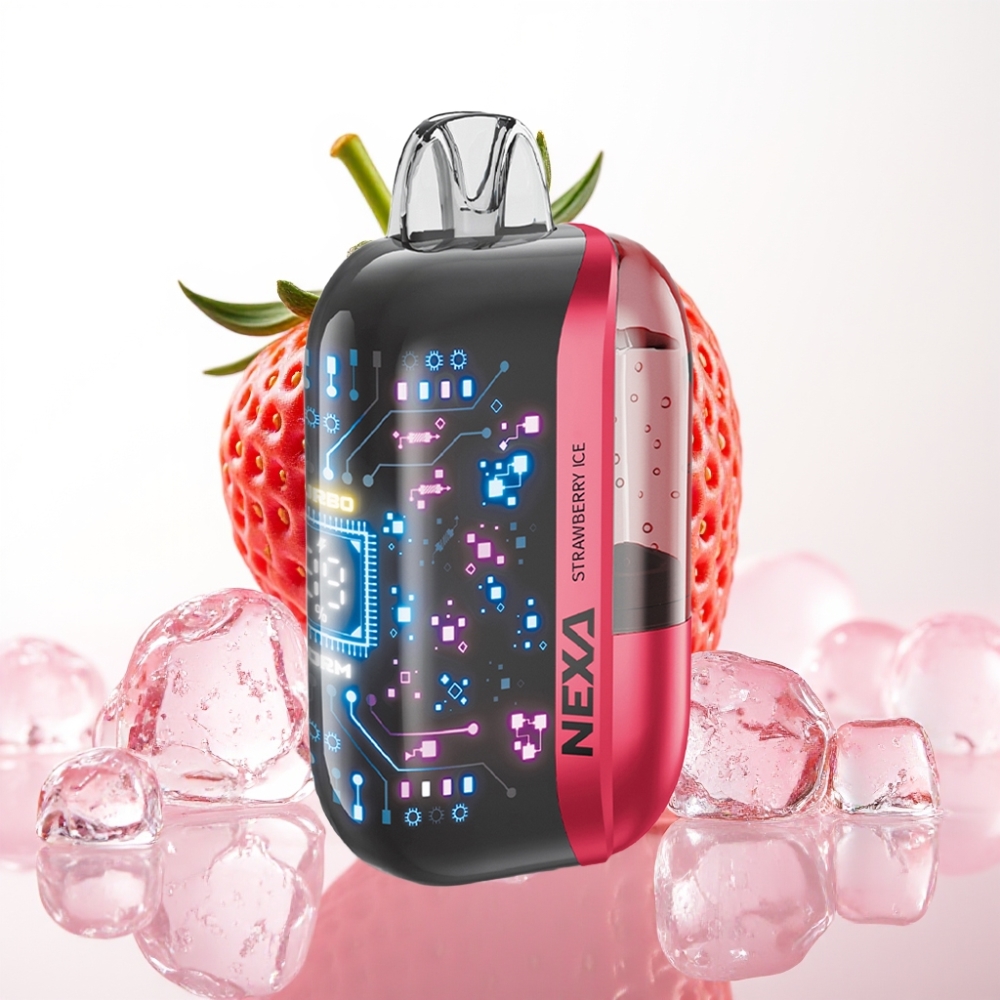 NEXA Ultra 50K Enkratna Vape Jagoda Led, 20ml, 5% Nikotina, 800mAh