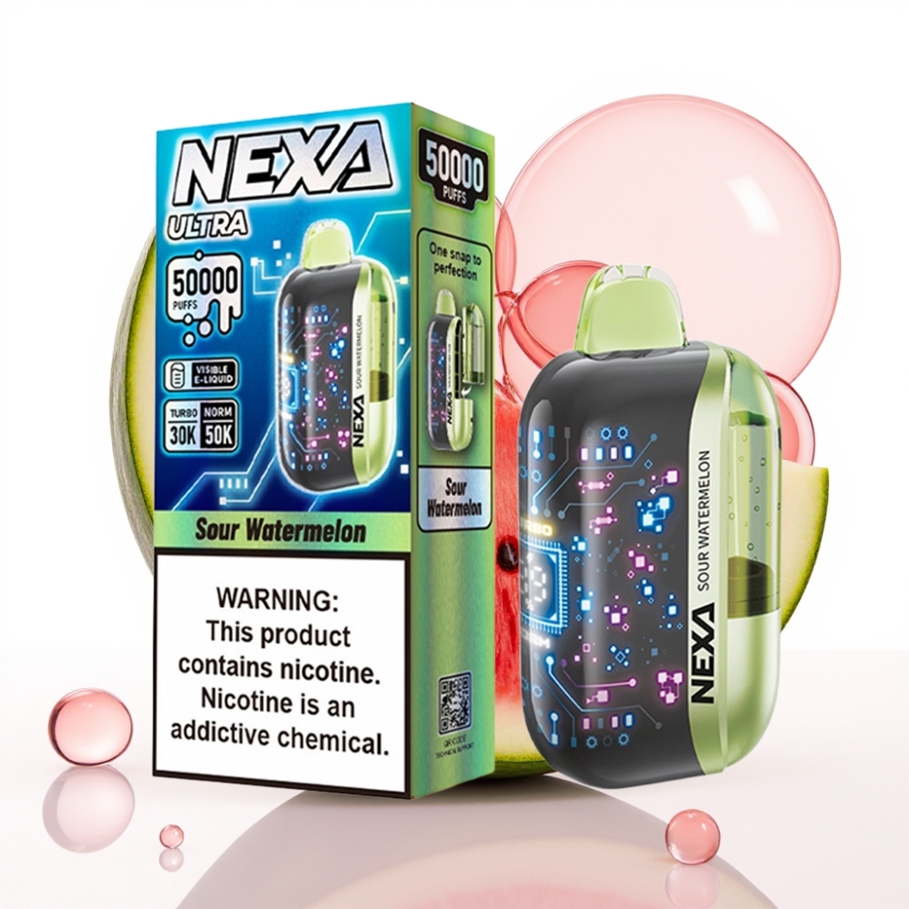 NEXA Ultra 50K Enkratna Vape Kisla Lubenica | 20ml, 800mAh, 5% Nikotina, 50K Pufov