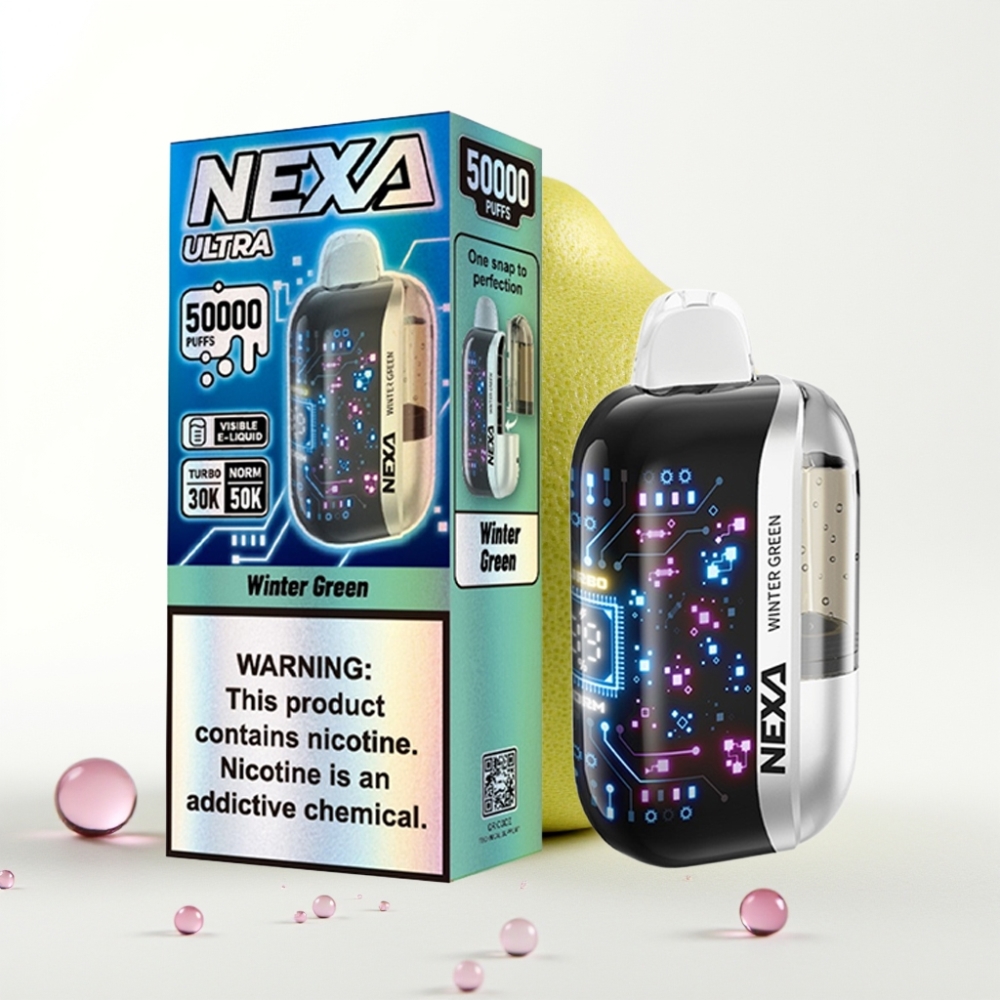 NEXA Ultra 50K Enkratna Vape Zimski Zelen – 20ml, 800mAh, 5% Nikotin