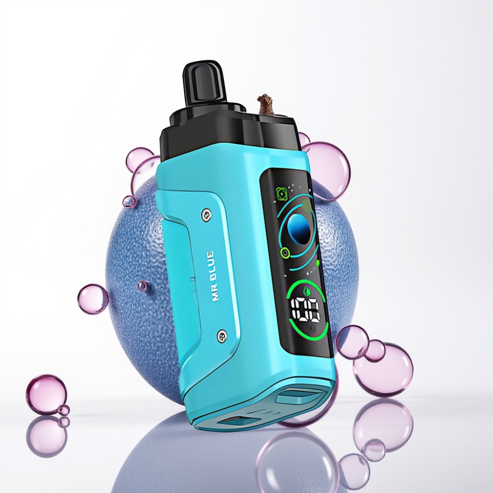 Razz Bar 45000 Puffov Enkratna Vape Mr Modra – 1.0 Ohm, Nastavljiv Pretok, 650 mAh