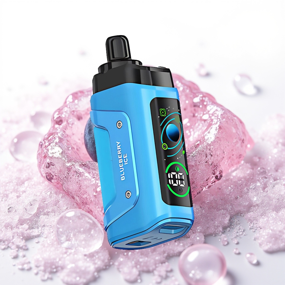 Razz Bar 45000 Puffs Disposable Vape Borovnica Led, 1.0 Ohm, Nastavljiv Pretok Zraka, 650 mAh