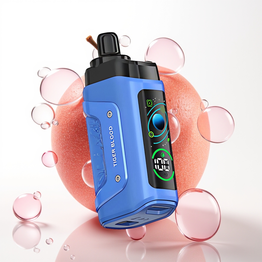 Razz Bar 45000 Puffs Disposable Vape Tiger Blood (Tigrova Kri) – 1.0 Ohm, Nastavljiv Pretok, 650 mAh