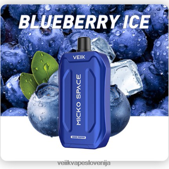 VEIIK Vape Review 2844NT38 borovničev led | VEIIK Micko Space vape za enkratno uporabo 7000 vpihov